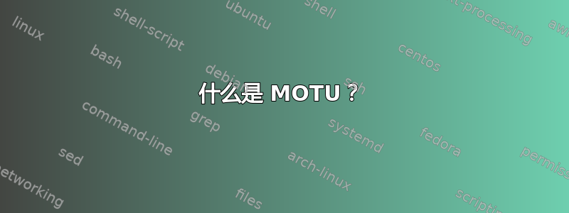 什么是 MOTU？