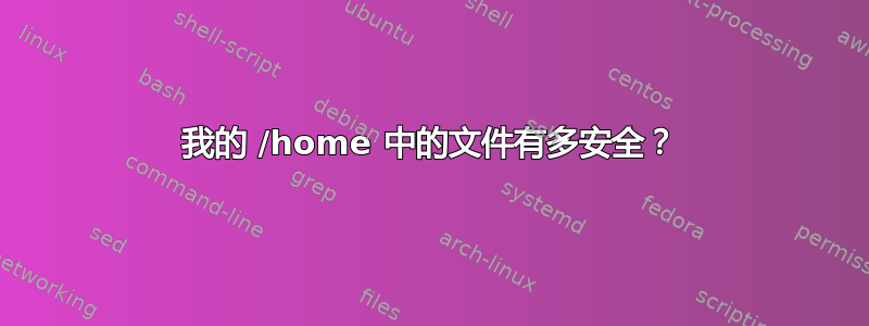 我的 /home 中的文件有多安全？