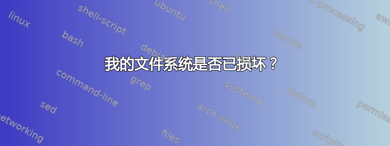 我的文件系统是否已损坏？