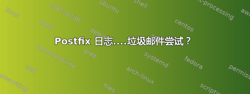 Postfix 日志....垃圾邮件尝试？