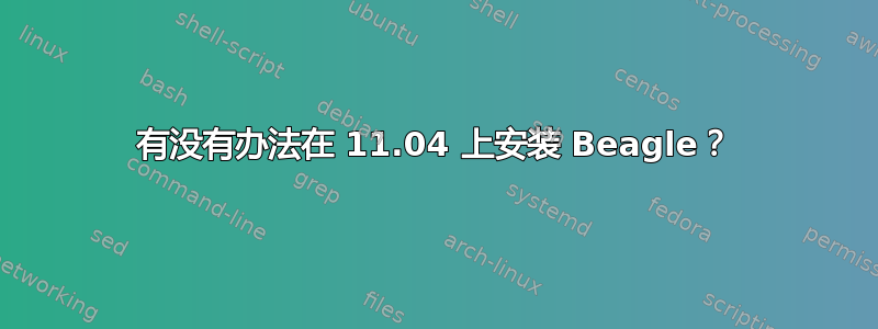 有没有办法在 11.04 上安装 Beagle？