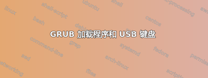 GRUB 加载程序和 USB 键盘