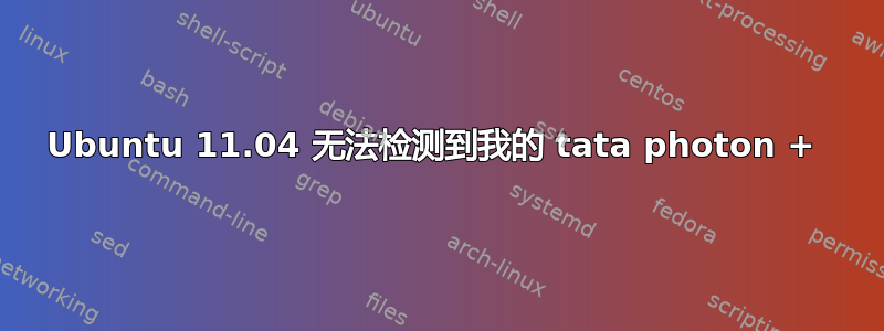 Ubuntu 11.04 无法检测到我的 tata photon + 