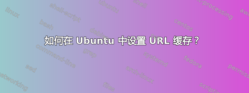 如何在 Ubuntu 中设置 URL 缓存？