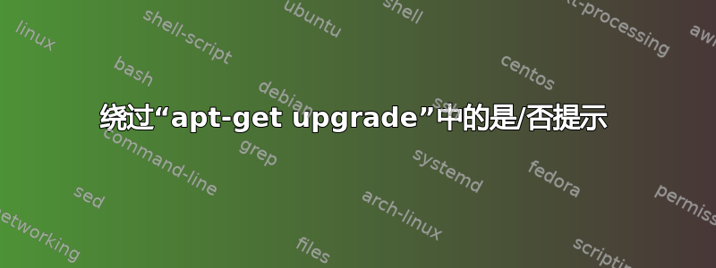 绕过“apt-get upgrade”中的是/否提示