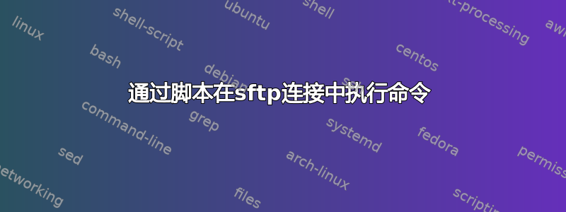 通过脚本在sftp连接中执行命令