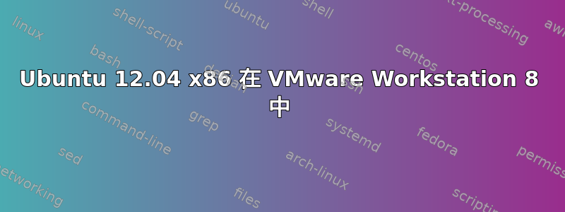 Ubuntu 12.04 x86 在 VMware Workstation 8 中