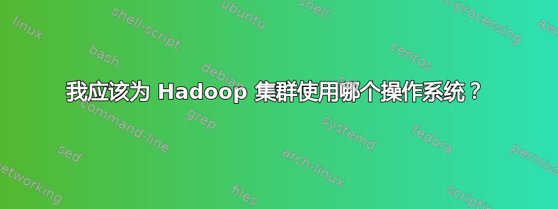 我应该为 Hadoop 集群使用哪个操作系统？