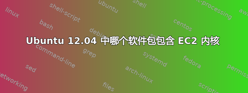 Ubuntu 12.04 中哪个软件包包含 EC2 内核