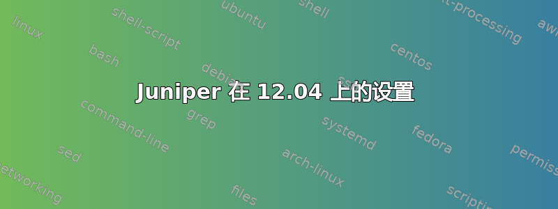 Juniper 在 12.04 上的设置