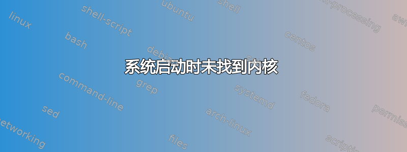 系统启动时未找到内核