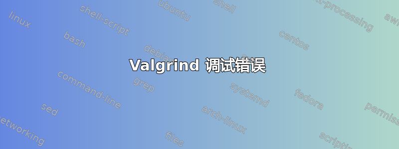 Valgrind 调试错误