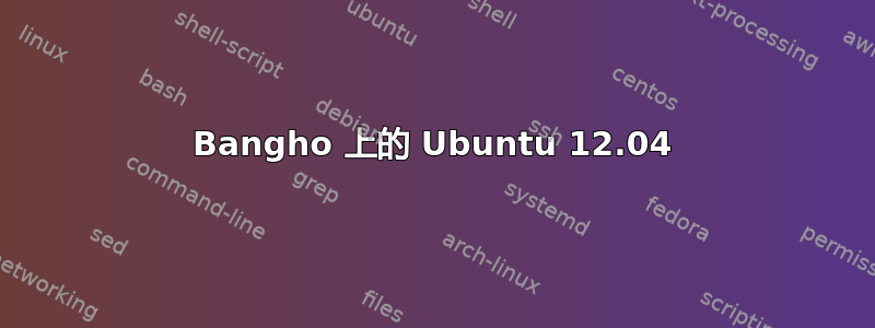 Bangho 上的 Ubuntu 12.04