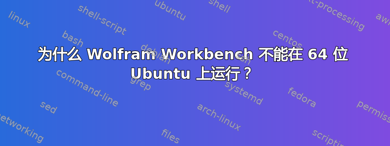 为什么 Wolfram Workbench 不能在 64 位 Ubuntu 上运行？