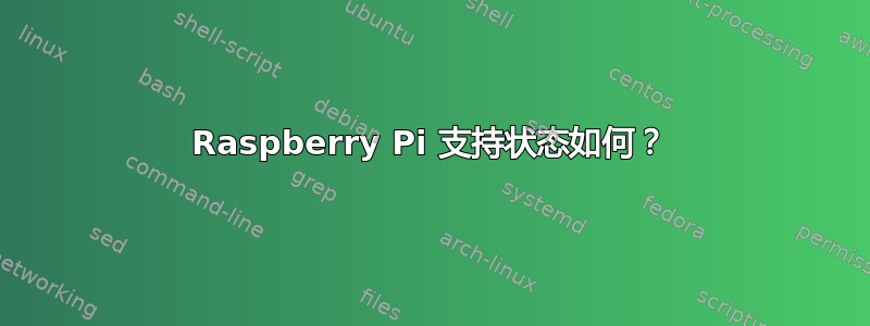 Raspberry Pi 支持状态如何？