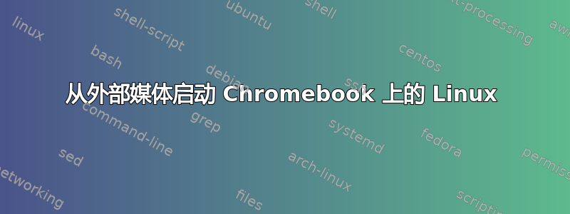 从外部媒体启动 Chromebook 上的 Linux