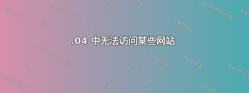 12.04 中无法访问某些网站