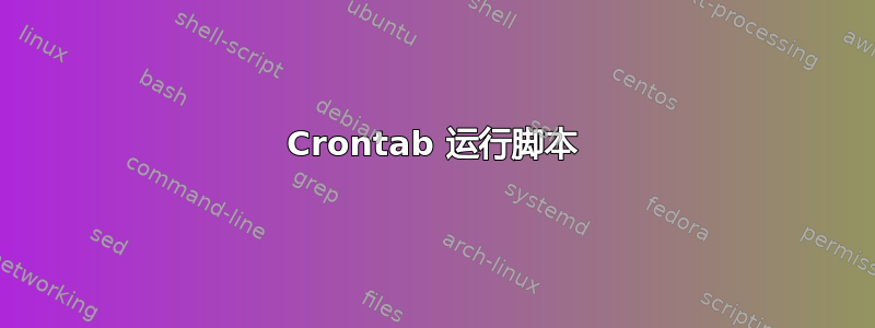 Crontab 运行脚本