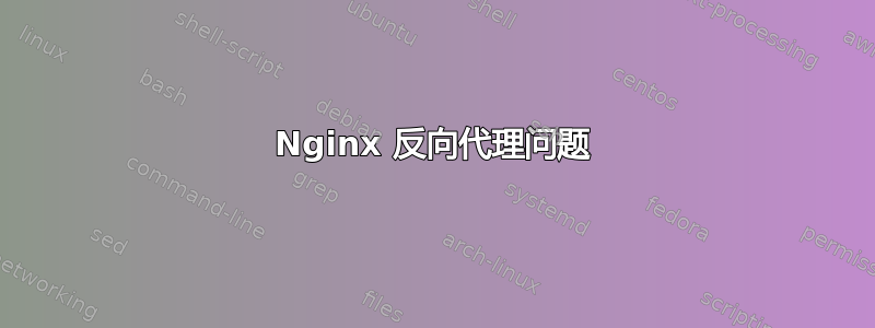 Nginx 反向代理问题