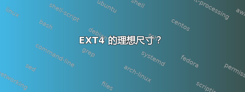 EXT4 的理想尺寸？