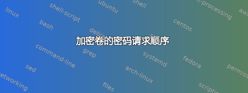 加密卷的密码请求顺序