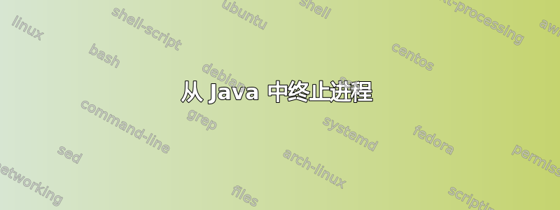 从 Java 中终止进程