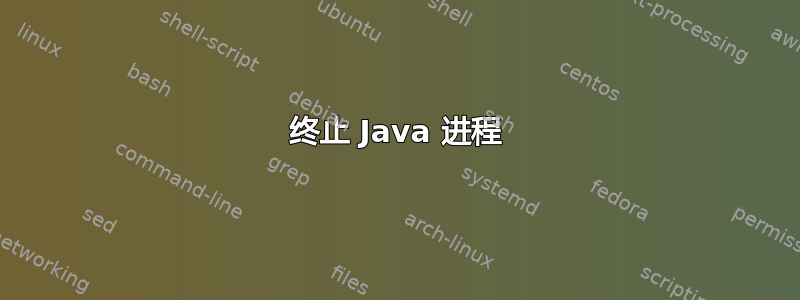 终止 Java 进程