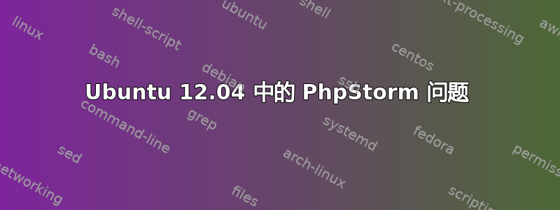 Ubuntu 12.04 中的 PhpStorm 问题