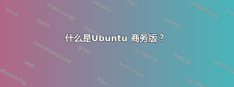 什么是Ubuntu 商务版？