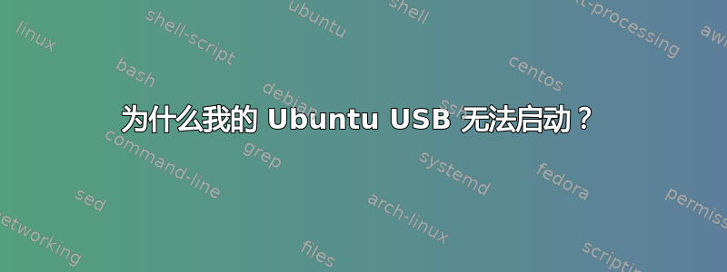 为什么我的 Ubuntu USB 无法启动？