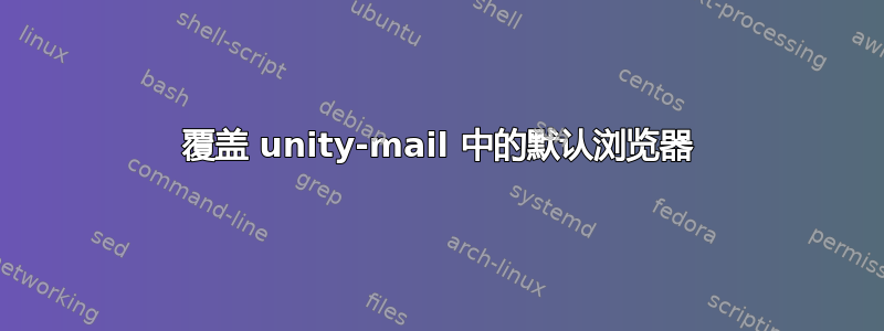 覆盖 unity-mail 中的默认浏览器