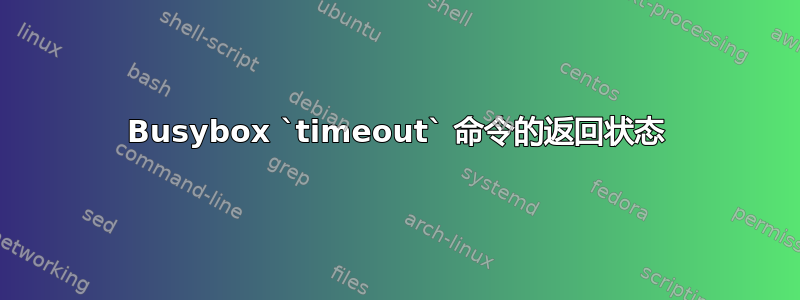 Busybox `timeout` 命令的返回状态