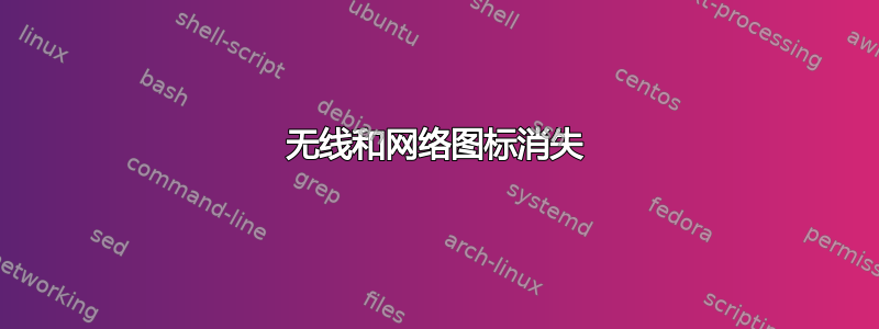 无线和网络图标消失