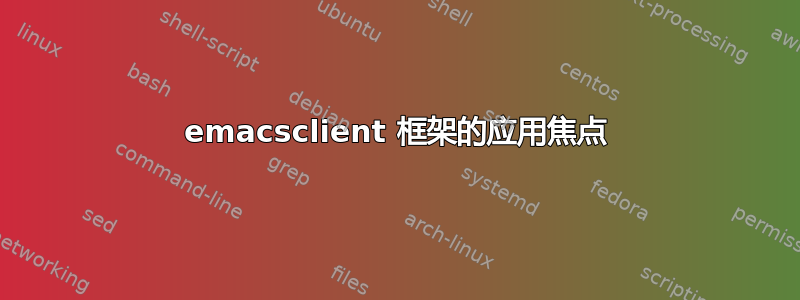 emacsclient 框架的应用焦点