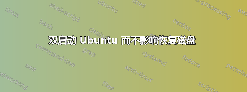 双启动 Ubuntu 而不影响恢复磁盘