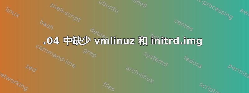 13.04 中缺少 vmlinuz 和 initrd.img