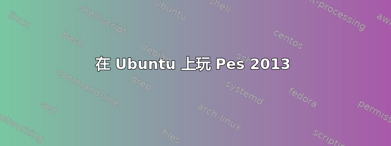 在 Ubuntu 上玩 Pes 2013