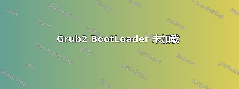 Grub2 BootLoader 未加载