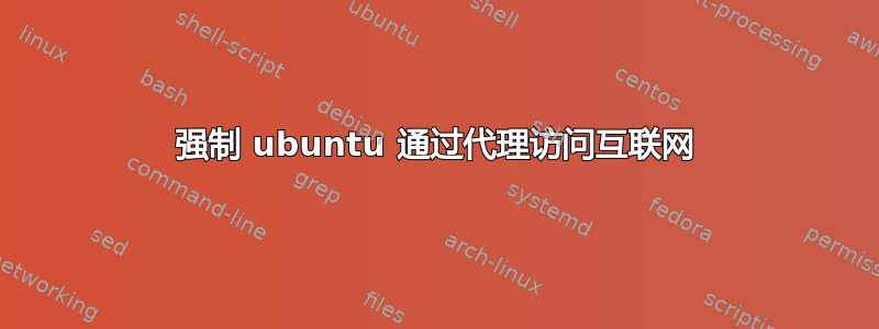 强制 ubuntu 通过代理访问互联网