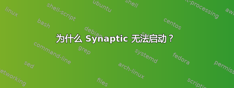 为什么 Synaptic 无法启动？