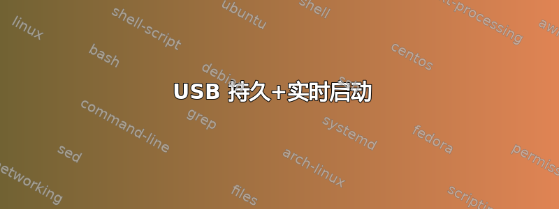 USB 持久+实时启动 