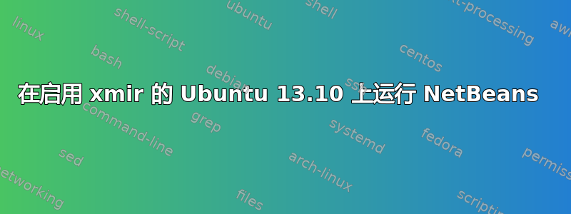 在启用 xmir 的 Ubuntu 13.10 上运行 NetBeans 