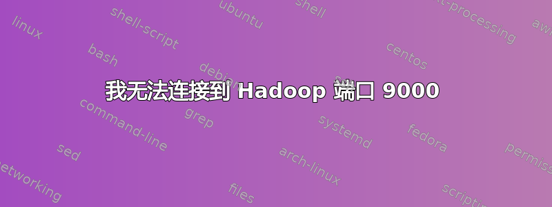 我无法连接到 Hadoop 端口 9000