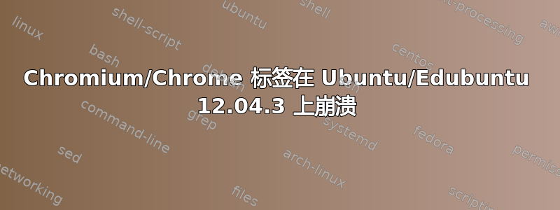 Chromium/Chrome 标签在 Ubuntu/Edubuntu 12.04.3 上崩溃