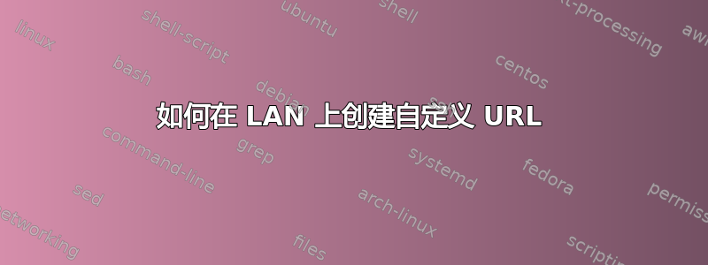 如何在 LAN 上创建自定义 URL