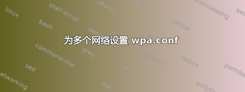 为多个网络设置 wpa.conf