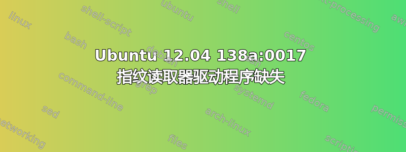 Ubuntu 12.04 138a:0017 指纹读取器驱动程序缺失