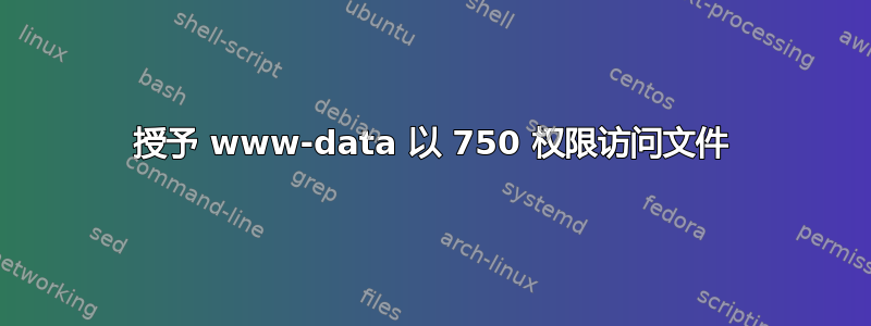 授予 www-data 以 750 权限访问文件