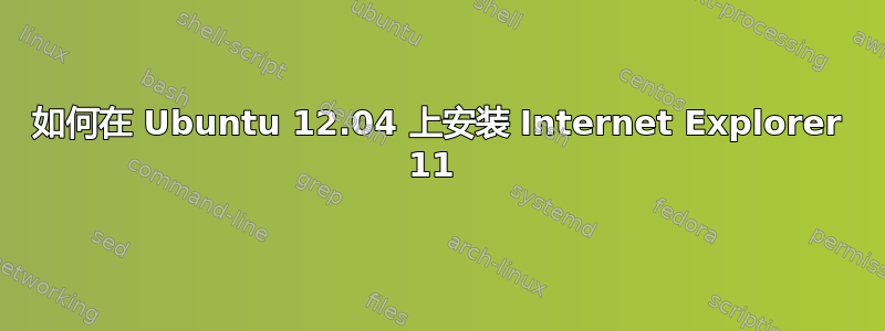 如何在 Ubuntu 12.04 上安装 Internet Explorer 11 