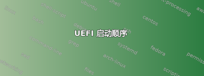 UEFI 启动顺序